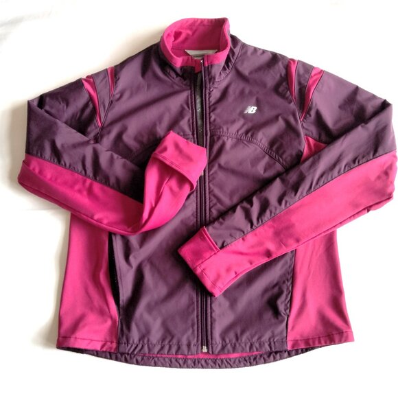 New Balance Purple Waterproof Lightweight Zippered Jacket NWOT Ladies LARGE - Picture 3 of 13